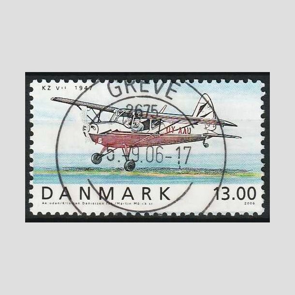 FRIM�RKER DANMARK | 2006 - AFA 1481 - Ellehammer - 13,00 Kr. flerfarvet - Pragt Stemplet Greve