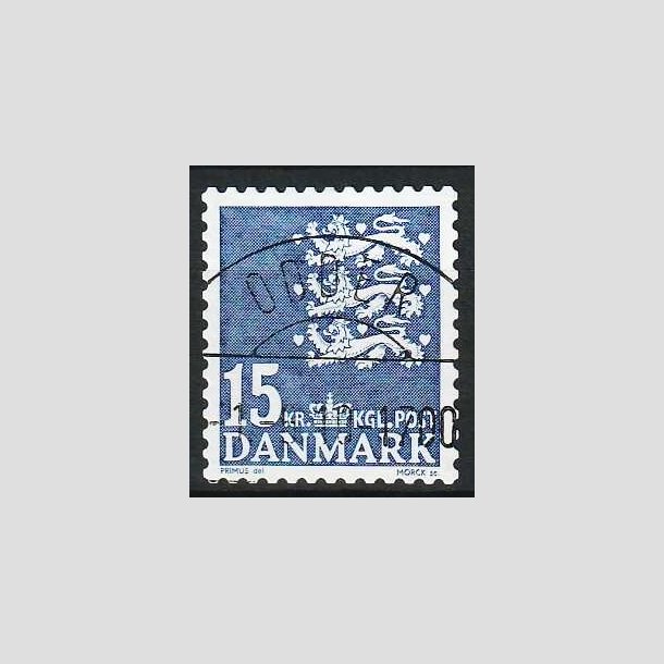FRIMRKER DANMARK | 2004 - AFA 1377 - Lille Rigsvben - 15,00 Kr. lysbl - Lux Stemplet Odder 