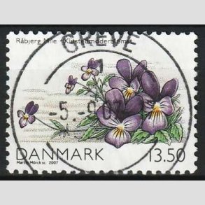 FRIM�RKER DANMARK | 2007 - AFA 1515 - Danmarks natur I - 13,50 Kr. flerfarvet - Pragt Stemplet Greve