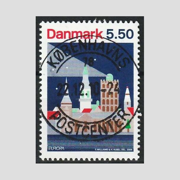 FRIM�RKER DANMARK | 2009 - AFA 1576 - Astronomi - 5,50 Kr. flerfarvet - Lux Stemplet 