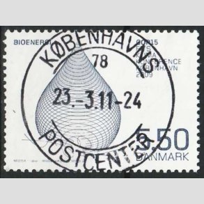 FRIM�RKER DANMARK | 2009 - AFA 1568 - COP15 - 5,50 Kr. flerfarvet - Pragt Stemplet