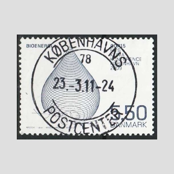 FRIM�RKER DANMARK | 2009 - AFA 1568 - COP15 - 5,50 Kr. flerfarvet - Pragt Stemplet