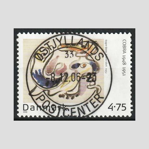 FRIM�RKER DANMARK | 2006 - AFA 1484 - Cobra-malere 9. - 4,75 Kr. Asger Jorn - Pragt Stemplet