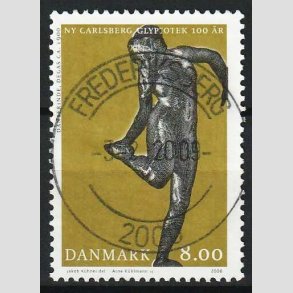 FRIM�RKER DANMARK | 2006 - AFA 1476 - Glyplotek 100 �r. - 8,00 Kr. Danserinde - Pragt Stemplet 