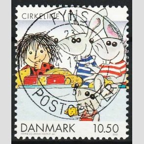 FRIMRKER DANMARK | 2002 - AFA 1310 - Danske tegneserier - 10,50 Kr. Cirkeline - Pragt Stemplet