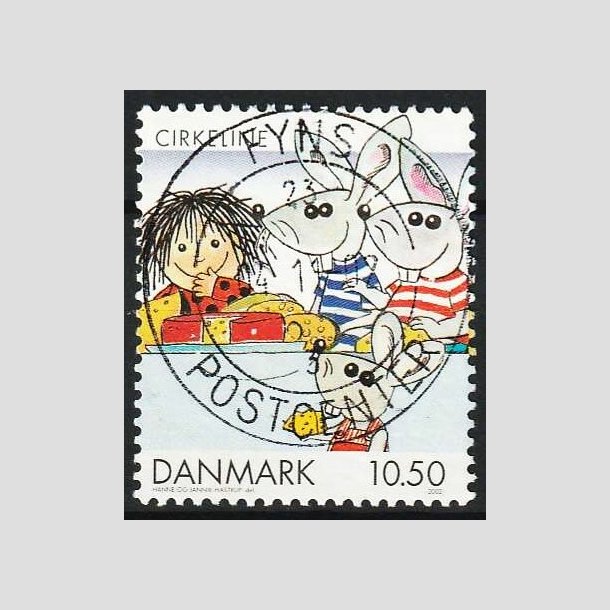 FRIM�RKER DANMARK | 2002 - AFA 1310 - Danske tegneserier - 10,50 Kr. Cirkeline - Pragt Stemplet