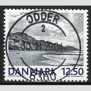 FRIM�RKER DANMARK | 2002 - AFA 1318 - Landskabsbilleder - 12,50 Kr. Thy - Pragt Stemplet Odder