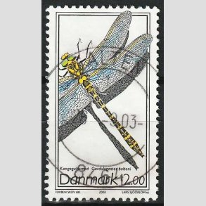 FRIM�RKER DANMARK | 2003 - AFA 1354 - Instekter. - 12,00 Kr. Kongeguldsmed - Pragt Stemplet Galten