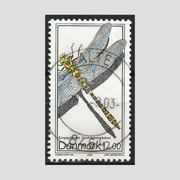 FRIM�RKER DANMARK | 2003 - AFA 1354 - Instekter. - 12,00 Kr. Kongeguldsmed - Pragt Stemplet Galten