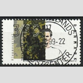 FRIM�RKER DANMARK | 1999 - AFA 1207 - Hjemmev�rnet 50 �r - 3,75 Kr. flerfarvet - Pragt Stemplet 