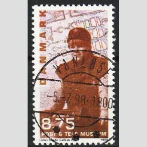 FRIM�RKER DANMARK | 1998 - AFA 1179 - Post og Tele museet - 8,75 Kr. flerfarvet - Pragt Stemplet