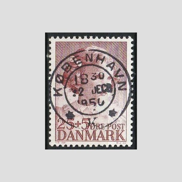 FRIMRKER DANMARK | 1950 - AFA 325 - Prinsesse Anne-Marie - 25 + 5 re brunrd - Pragt Stemplet 
