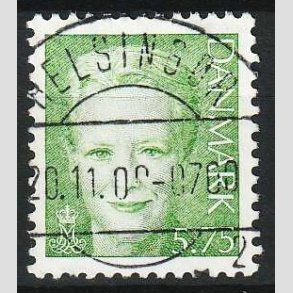 FRIMRKER DANMARK | 2000 - AFA 1248 - Dronning Margrethe - 5,75 Kr. lysgrn - Lux Stemplet 