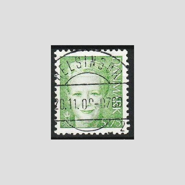 FRIMRKER DANMARK | 2000 - AFA 1248 - Dronning Margrethe - 5,75 Kr. lysgrn - Lux Stemplet 
