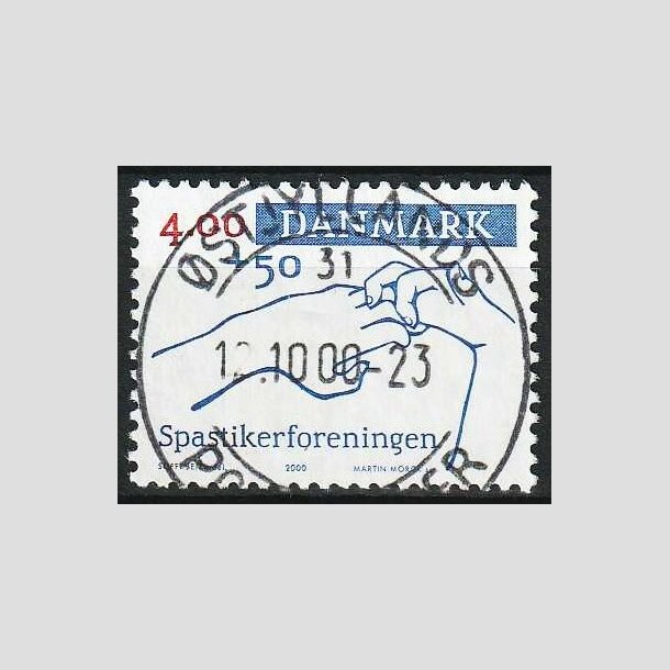 FRIMRKER DANMARK | 2000 - AFA 1263 - Spastikerforeningen - 4,00 Kr. + 50 re - Pragt Stemplet 