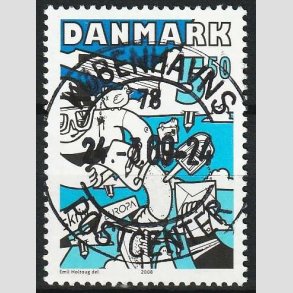 FRIM�RKER DANMARK | 2008 - AFA 1546 - Europam�rke - 5,50 Kr. flerfarvet - Pragt Stemplet