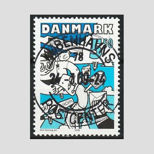FRIM�RKER DANMARK | 2008 - AFA 1546 - Europam�rke - 5,50 Kr. flerfarvet - Pragt Stemplet