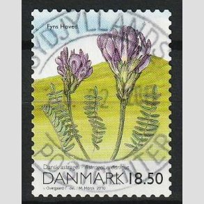 FRIMRKER DANMARK | 2010 - AFA 1603 - Danmarks natur - 18,50 Kr. flerfarvet - Pragt Stemplet