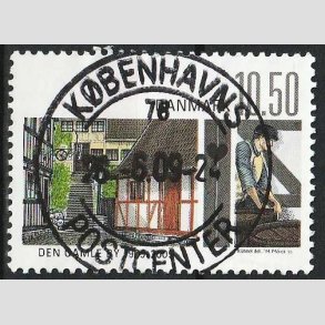 FRIM�RKER DANMARK | 2009 - AFA 1566 - Den gamle by - 10,50 Kr. flerfarvet - Pragt Stemplet