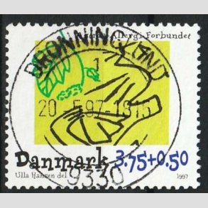 FRIMRKER DANMARK | 1997 - AFA 1146 - Astma-Allergi Forbundet - 3,75 + 0,50 Kr. - Pragt Stemplet 