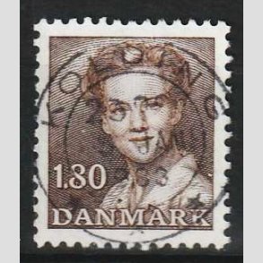 FRIMRKER DANMARK | 1982 - AFA 750 - Dronning Margrethe - 1,80 Kr. brun - Pragt Stemplet 