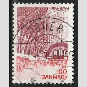 FRIM�RKER DANMARK | 1976 - AFA 615 - K�benhavn - 100 �re r�dlilla/r�d - Pragt Stemplet