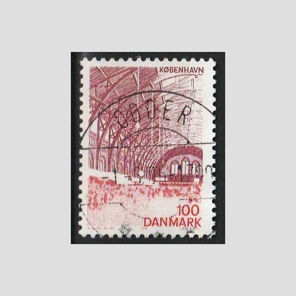 FRIM�RKER DANMARK | 1976 - AFA 615 - K�benhavn - 100 �re r�dlilla/r�d - Pragt Stemplet