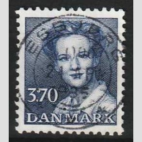 FRIMRKER DANMARK | 1984 - AFA 792 - Dronning Margrethe - 3,70 Kr. bl - Pragt Stemplet 