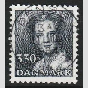 FRIMRKER DANMARK | 1984 - AFA 791 - Dronning Margrethe - 3,30 Kr. blgr - Pragt Stemplet 