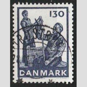 FRIM�RKER DANMARK | 1976 - AFA 629 - Dansk glasproduktion - 130 �re m�rkbl� - Pragt Stemplet