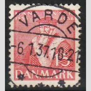 FRIM�RKER DANMARK | 1936 - AFA 232 - Reformationen 15 �re r�d - Lux Stemplet Varde