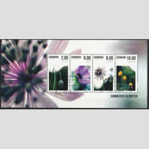 FRIM�RKER DANMARK | 2011 - AFA 1667A - Sommerens blomster - Miniark 26,00 Kr. - Lux Stemplet