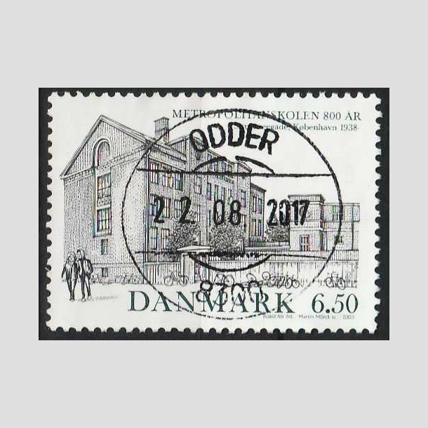 FRIM�RKER DANMARK | 2009 - AFA 1593 - Metropolitanskolen 100 �r. - 6,50 Kr. - Lux Stemplet