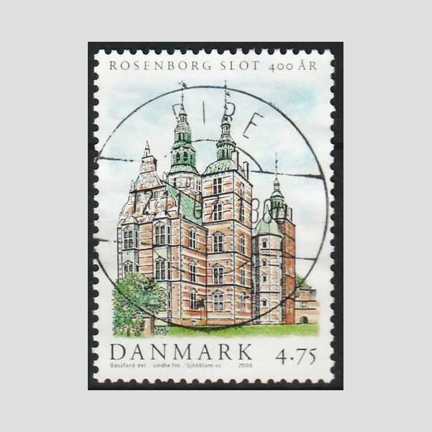 FRIM�RKER DANMARK | 2006 - AFA 1463 - Roseborg Slot 400 �r. - 4,75 Kr. - Pragt Stemplet Ribe