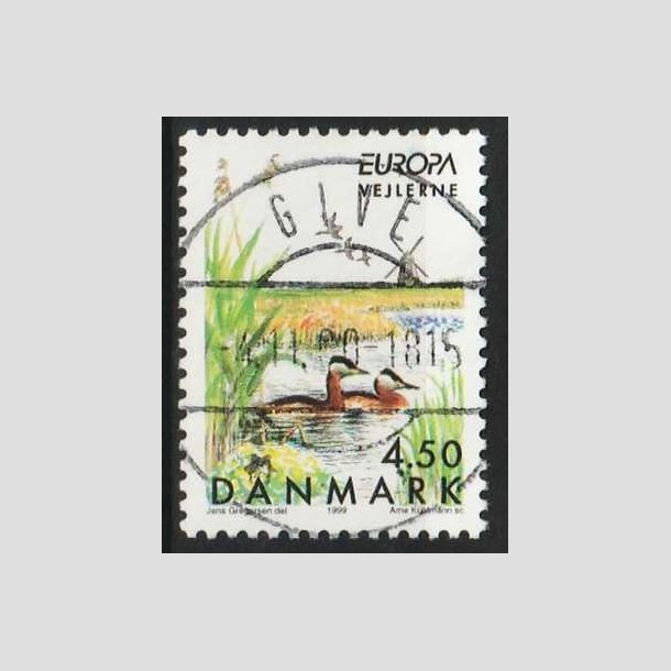 FRIM�RKER DANMARK | 1999 - AFA 1209 - Naturreservater - 4,50 Kr. Vejlerne - Lux Stemplet
