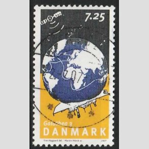 FRIM�RKER DANMARK | 2007 - AFA 1506 - Galathea 3. - 7,25 Kr. flerfarvet - Pragt Stemplet Ribe