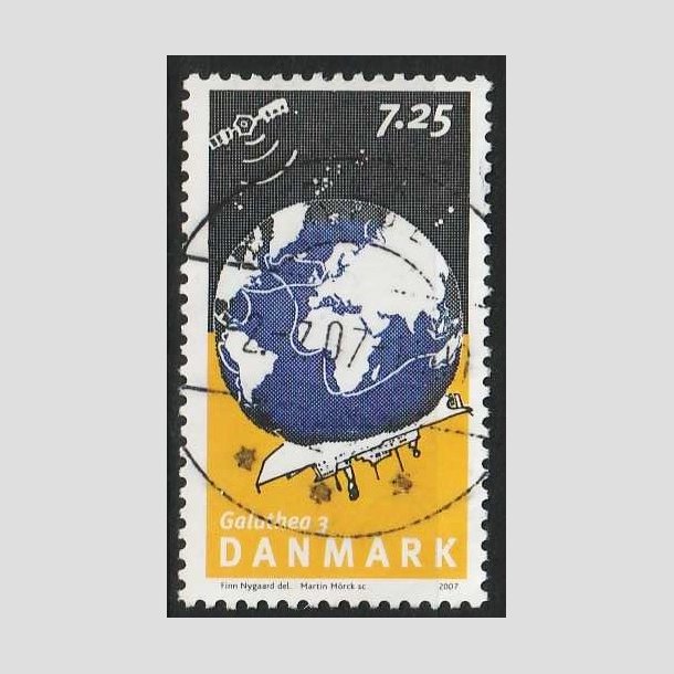 FRIM�RKER DANMARK | 2007 - AFA 1506 - Galathea 3. - 7,25 Kr. flerfarvet - Pragt Stemplet Ribe