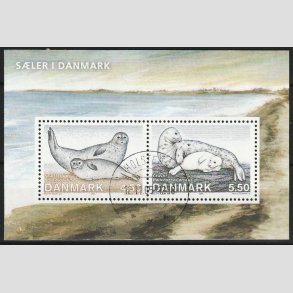 FRIM�RKER DANMARK | 2008 - AFA 1453 - S�ler i Danmark - 10,00 Kr. Miniark - Lux Stemplet