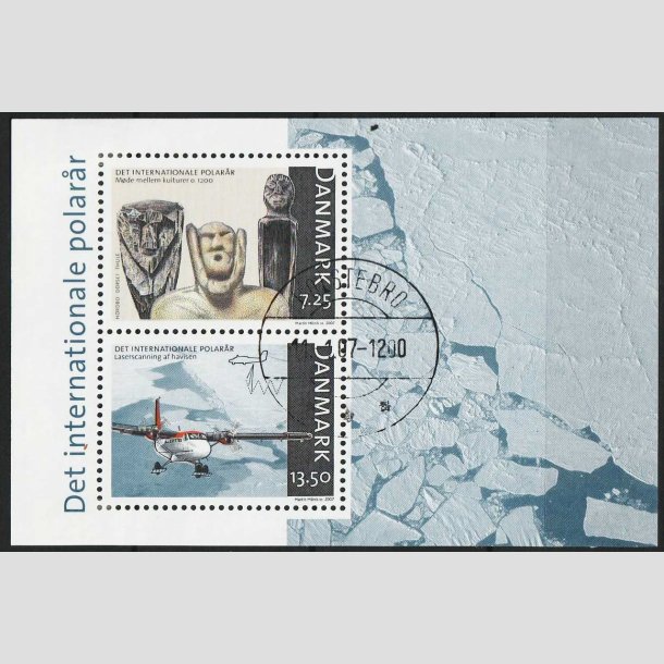 FRIM�RKER DANMARK | 2007 - AFA 1499 - Internationalt polar�r - 20,75 Kr. Miniark - Lux Stemplet 