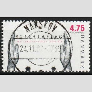 FRIM�RKER DANMARK | 2007 - AFA 1517 - Metersystemet - 4,75 Kr. flerfarvet - Lux Stemplet 