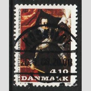 FRIM�RKER DANMARK | 1988 - AFA 904 - Christian d. IV - 4,10 Kr. flerfarvet - Pragt Stemplet Roskilde