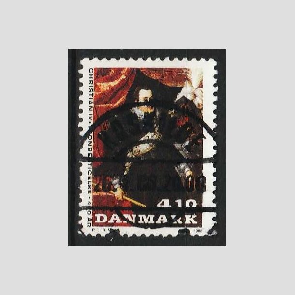 FRIM�RKER DANMARK | 1988 - AFA 904 - Christian d. IV - 4,10 Kr. flerfarvet - Pragt Stemplet Roskilde