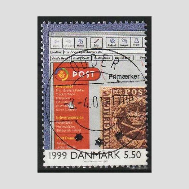 FRIM�RKER DANMARK | 2000 - AFA 1269 - 1900-tallet. Serie 4. - 5,50 Kr. - Lux Stemplet Odder