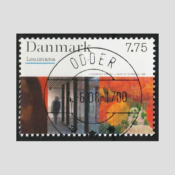 FRIM�RKER DANMARK | 2008 - AFA 1540 - Kunstmuseet Louisiana - 7,75 Kr. - Lux stemplet Odder