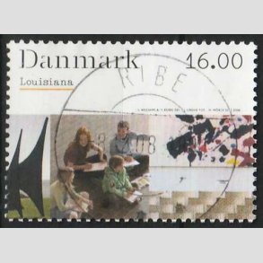 FRIM�RKER DANMARK | 2008 - AFA 1542 - Kunstmuseet Louisiana - 16,00 Kr. - Lux Stemplet Ribe