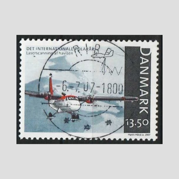 FRIM�RKER DANMARK | 2007 - AFA 1498 - Internationalt polar�r - 13,50 Kr. - Lux Stemplet Ribe