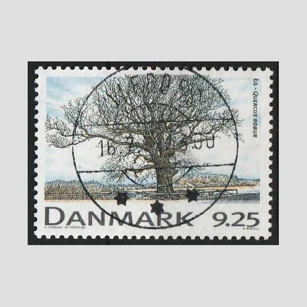 FRIMRKER DANMARK | 1999 - AFA 1199 - Danske lvtrer - 9,25 Kr. - Pragt Stemplet Viborg