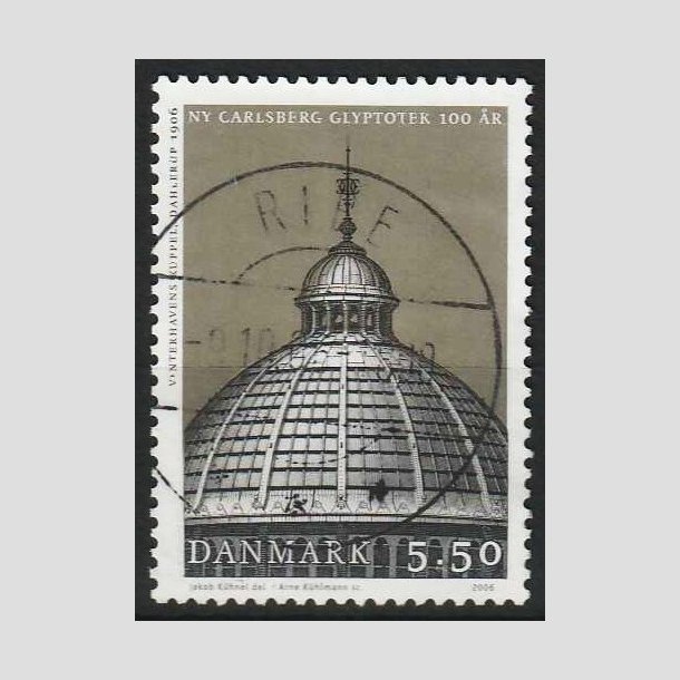FRIM�RKER DANMARK | 2006 - AFA 1475 - Glypoteket 100 �r. - 5,50 Kr. - Pragt Stemplet Ribe
