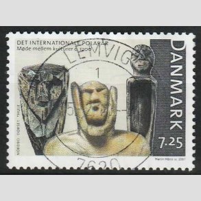 FRIM�RKER DANMARK | 2007 - AFA 1497 - Internationalt polar�r - 7,25 Kr. - Pragt Stemplet Lemvig