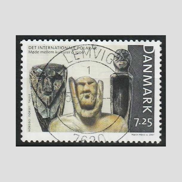 FRIM�RKER DANMARK | 2007 - AFA 1497 - Internationalt polar�r - 7,25 Kr. - Pragt Stemplet Lemvig